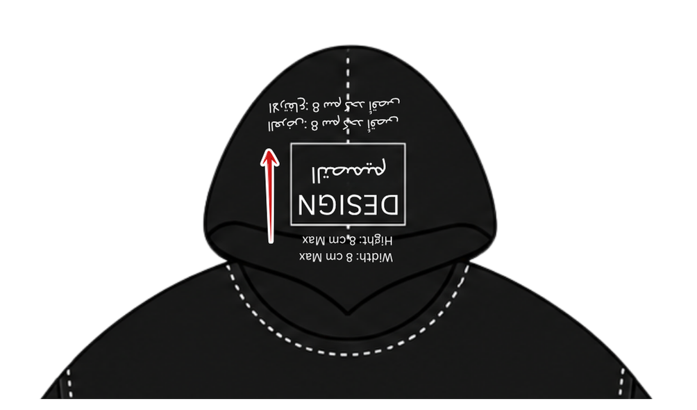 Black Hoodie with logo on the left chest