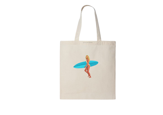 Born to Surf – Summer Tote Bag 🏄♀️🌊