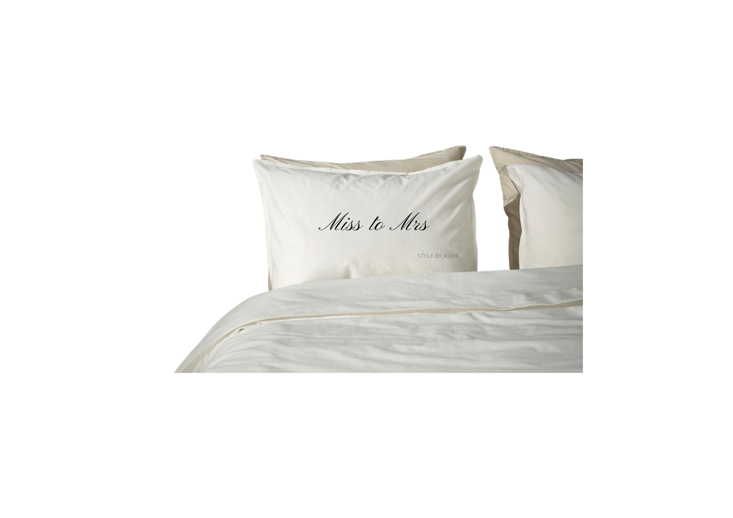 Pillow case Cover 50x80 cm with 2 letters Write your intials . Placement as picture. (Copy) (Copy)
