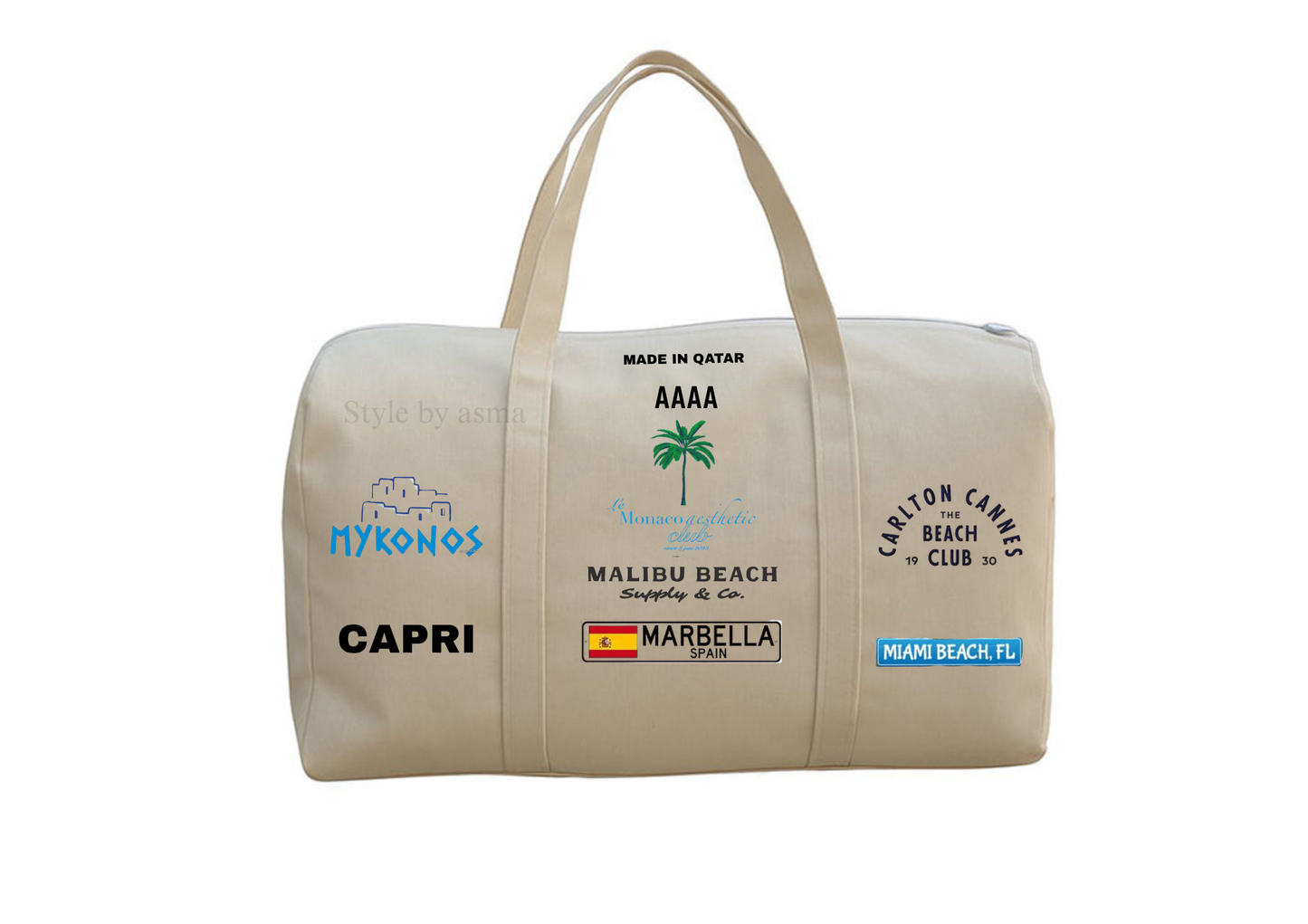 Pearl Dunes – Embroidered Duffle 2025 🧵👜 🛍️