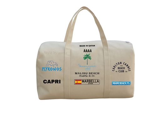 Pearl Dunes – Embroidered Duffle 2025 🧵👜 🛍️