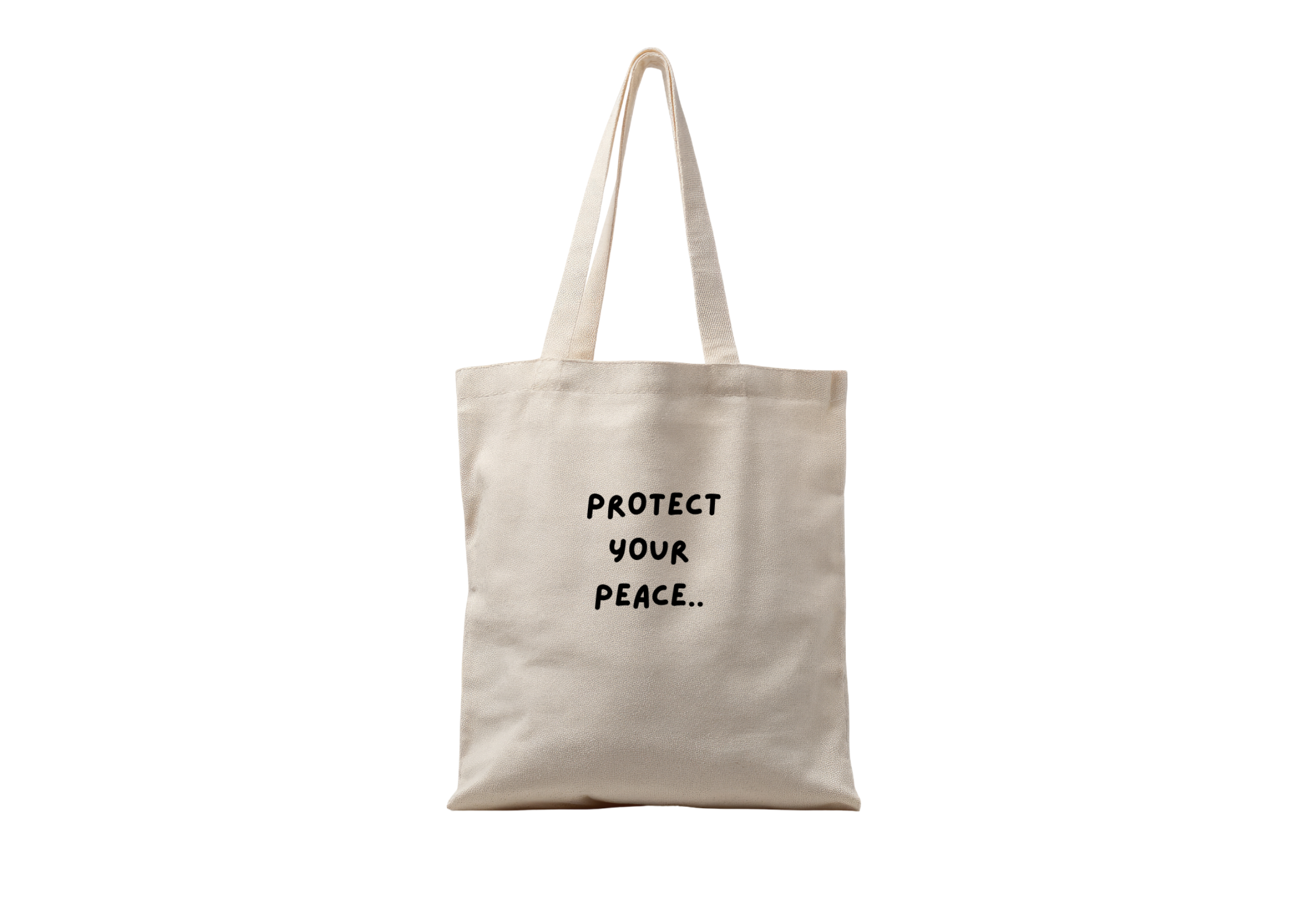 Protect Your Peace Tote Bag ( Embroidery  تطريز 🪡 )