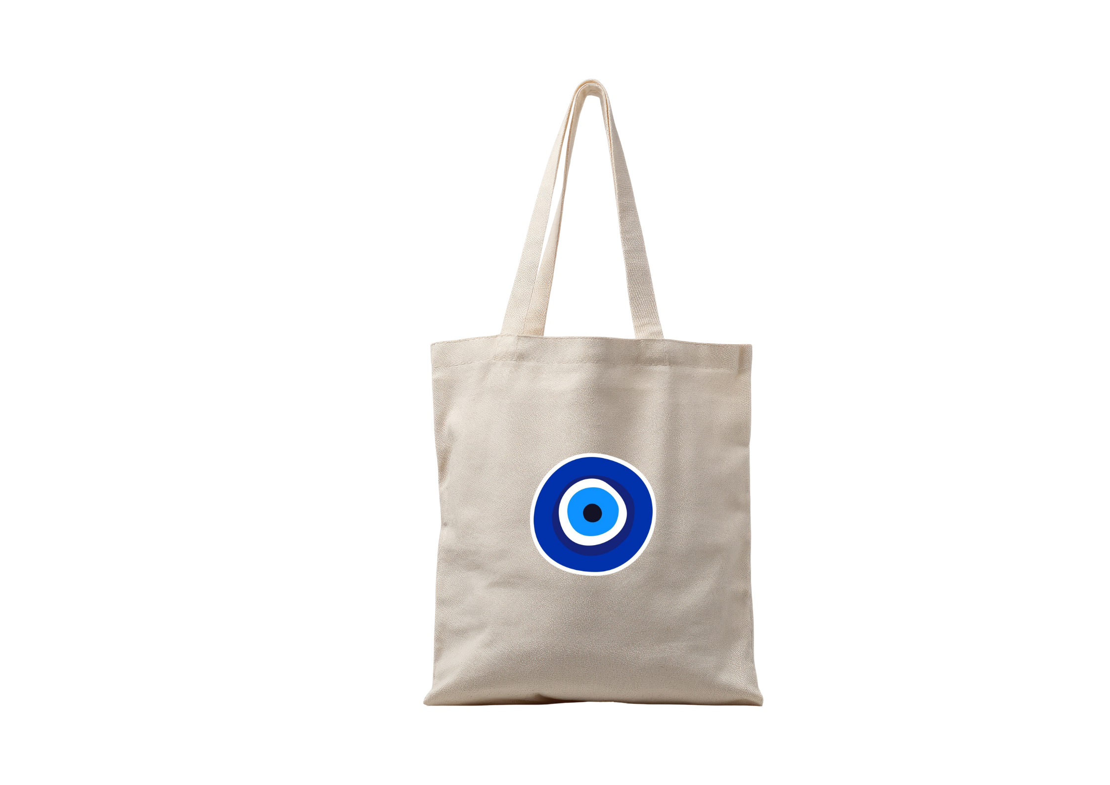 Evil Eye Canvas Tote  🧿👜 ( Embroidery  تطريز 🪡 )