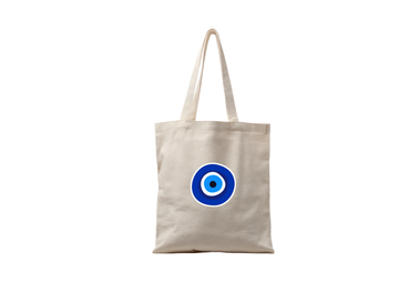 Evil Eye Canvas Tote  🧿👜 ( Embroidery  تطريز 🪡 )