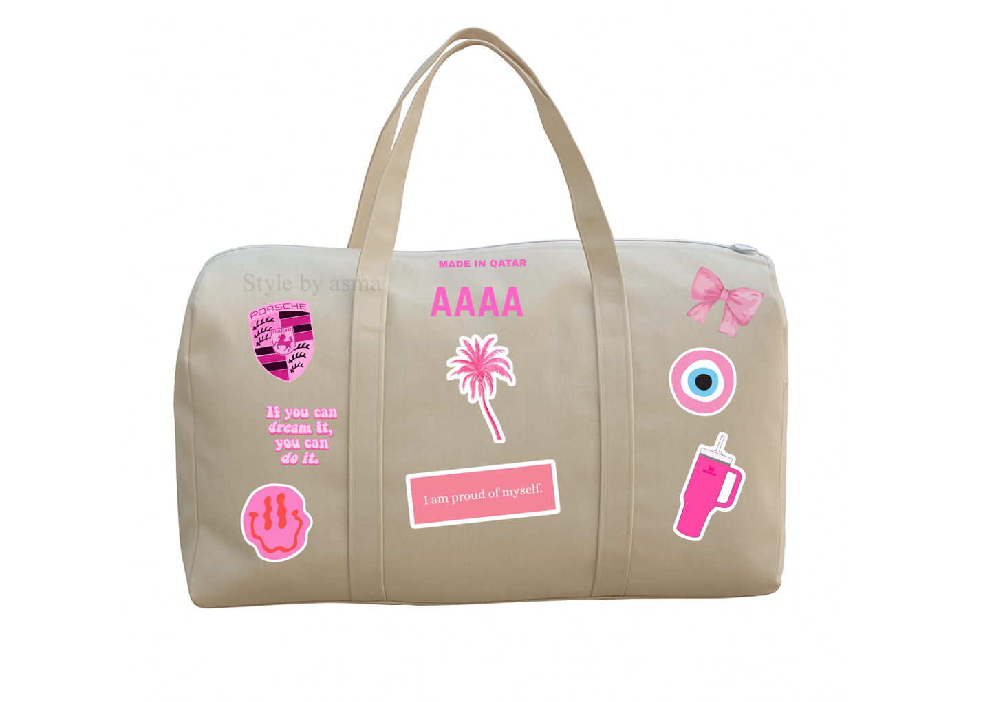 The pink Duffle Bag