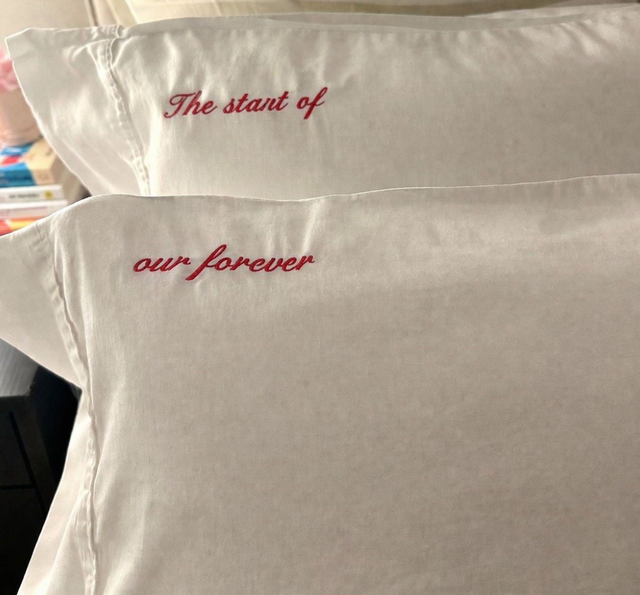 Pillow Case 50x80 cm . The Start of our forever